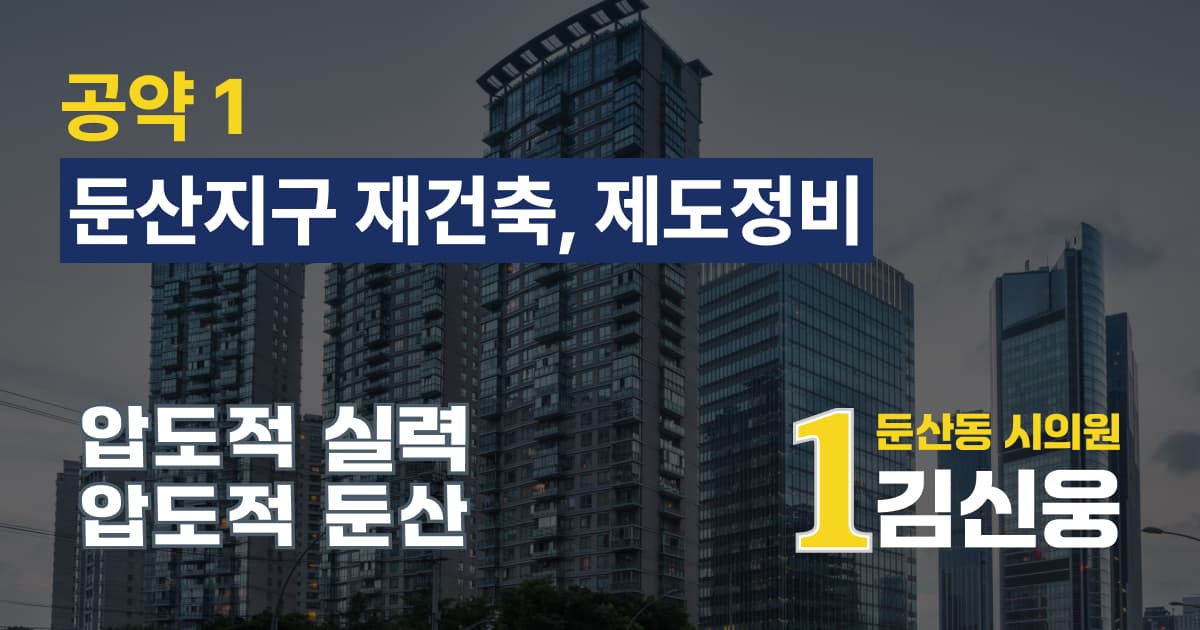 둔산지구 재건축, 제도정비